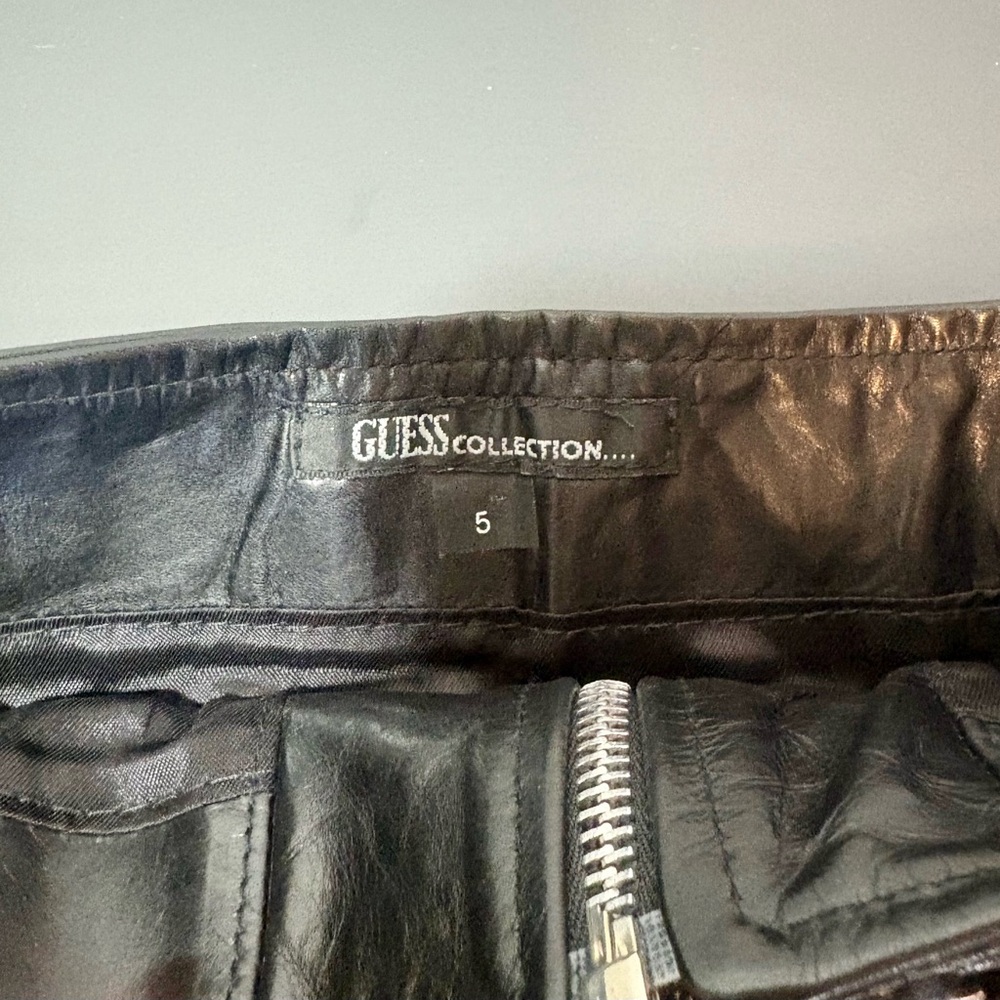 GUESS Genuine Leather Mini Skirt - Picture 6 of 7